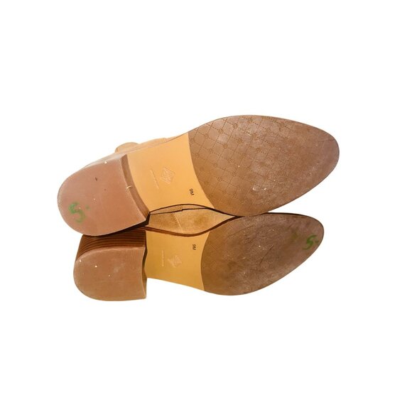 Antonio Melani Womens Genuine Camel Suede Leather Boho Western Ankle Boots 9M - Picture 9 of 13